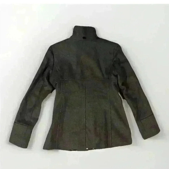 Michael Kors Jacket Womens Sz 6 Gray Full Zip Wool Jacket Coat Wool Long Sleeve - Picture 2 of 8